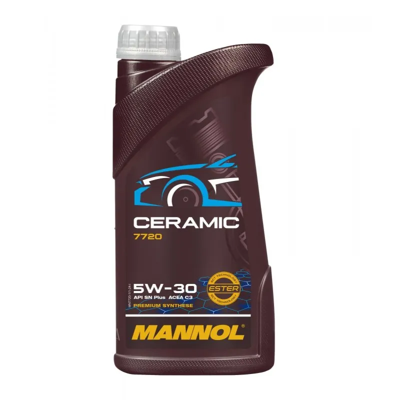 Синтетическое моторное масло 7720 MANNOL CERAMIC 5W30 1 л
